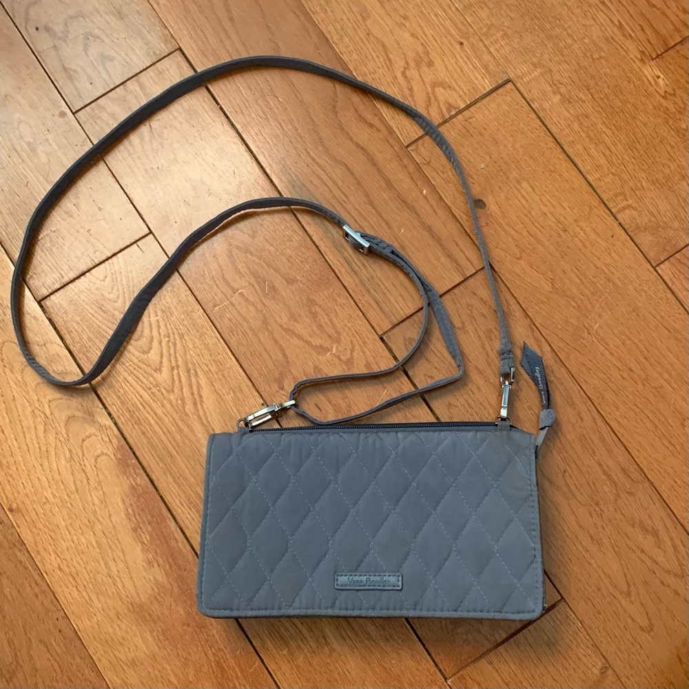 Vera Bradley quilted crossbody wallet